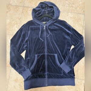 Vintage juicy couture black label velour hoodie